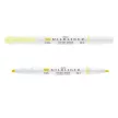 Szövegkiemelő, 1,0/3,5 mm, kétvégű, ZEBRA "Mildliner Fluorescent", sárga