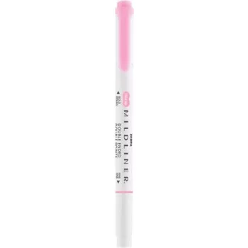   Szövegkiemelő, 1,0/3,5 mm, kétvégű, ZEBRA "Mildliner Fluorescent", rózsaszín