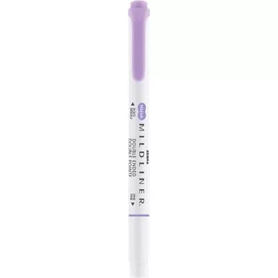 Szövegkiemelő, 1,0/3,5 mm, kétvégű ZEBRA "Mildliner Cool & Refined" lila 1 db
