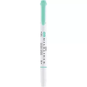   Szövegkiemelő, 1,0/3,5 mm, kétvégű, ZEBRA "Mildliner Fluorescent", türkiz 1 db