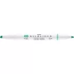 Szövegkiemelő, 1,0/3,5 mm, kétvégű, ZEBRA "Mildliner Fluorescent", türkiz 1 db