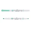 Szövegkiemelő, 1,0/3,5 mm, kétvégű, ZEBRA "Mildliner Fluorescent", türkiz 1 db