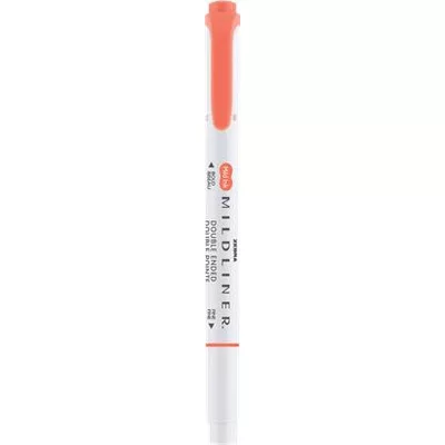 Szövegkiemelő, 1,0/3,5 mm, kétvégű, ZEBRA "Mildliner Warm", cinóber 1 db