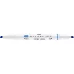 Szövegkiemelő, 1,0/3,5 mm, kétvégű ZEBRA "Mildliner Cool & Refined" kék 1 db