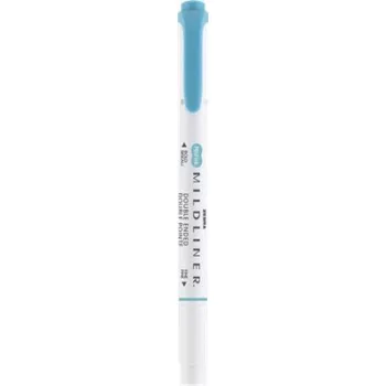   Szövegkiemelő, 1,0/3,5 mm, kétvégű, ZEBRA "Mildliner Warm", füstkék 1 db