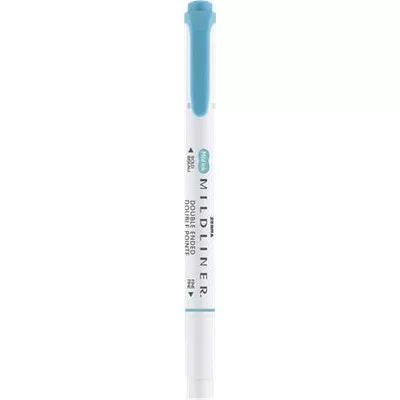 Szövegkiemelő, 1,0/3,5 mm, kétvégű, ZEBRA "Mildliner Warm", füstkék 1 db