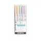 Szövegkiemelő készlet, 1,4/4 mm, kétvégű, ZEBRA "Mildliner Highlighter Gentle", 5 különböző szín 5 db
