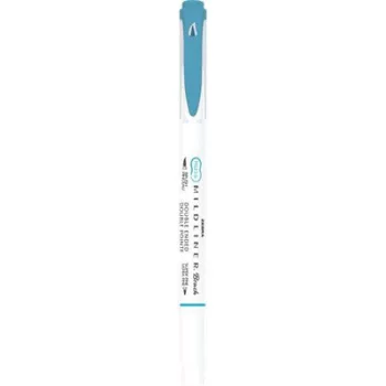   Ecsetirón, kétvégű ZEBRA "Mildliner Warm", füstkék