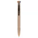 Golyóstoll, 0,37 mm, nyomógombos, négyszínű, ZEBRA "Smooth", rose gold 1 db