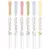 Szövegkiemelő készlet, 1,4/4 mm, kétvégű, ZEBRA "Mildliner Scented Fragrance", 6 különböző szín 5 db