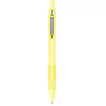   Golyóstoll, 0,27 mm, nyomógombos, sárga tolltest, ZEBRA "Z-Grip Pastel", kék 1 db