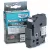 Utángyártott BROTHER TZe121 szalagkazetta 9mm x 8m ÁTLÁTSZÓ alapon FEKETE / BLACK felirat