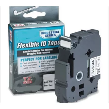   Utángyártott BROTHER TZe335 szalagkazetta 12mm x 8m FEKETE / BLACK alapon FEHÉR felirat IK