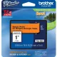 Brother TZe-B51 24 mm széles 5 m hosszú szalagkazetta - NARANCS alapon FEKETE / BLACK felirat