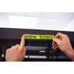 Brother P-touch TZe-C51 szalagkazetta, 24mm széles, 5 méter hosszú - NEON SÁRGA / YELLOW alapon FEKETE / BLACK felirat