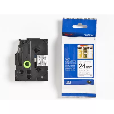 Brother P-touch TZe-N251 szalagkazetta, 24mm széles, 8 méter hosszú - FEHÉR alapon FEKETE / BLACK feliat