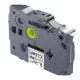 Utángyártott BROTHER TZeS121 szalagkazetta 9mm x 8m ÁTLÁTSZÓ alapon FEKETE / BLACK