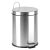 Pedálos szemetes, rozsdamentes acél, kivehető műanyag vödörrel, 3 liter