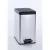 Pedálos szemetes, 25 l, CURVER "Slim Bin", fekete-ezüst 1 db