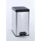 Pedálos szemetes, 25 l, CURVER "Slim Bin", fekete-ezüst 1 db