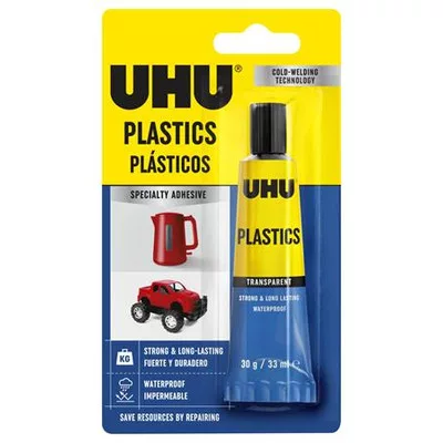 Ragasztó, univerzális, 30 g, UHU "Plastic" 0,03 kg