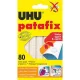 Gyurmaragasztó, 80 kocka/csomag, UHU "Patafix" 80 db