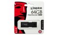   Pendrive, 64GB, USB 3.0, KINGSTON "DT100 G3", fekete ►40/10MB/sec