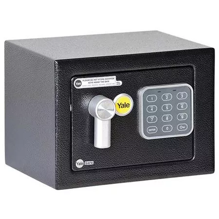 Bútorszéf, elektronikus zár, 4,2 l, 170x230x170 mm, YALE "YSV/170/DB1" 1 db