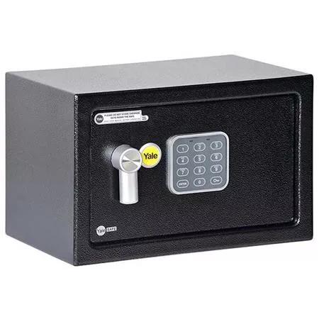 Bútorszéf, elektronikus zár, 8,5 l, 200x310x200 mm, YALE "YSV/200/DB1" 1 db