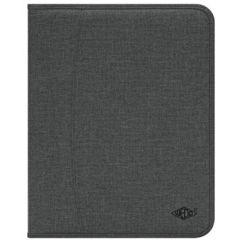   Konferencia mappa, A4, poliészter, cipzáras, WEDO "College", szürke