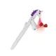 Unikornis golyóstoll, 1 mm, LED fénnyel, WEDO "Lucky Punch", kék 1 db