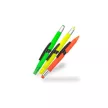 Multifunkciós golyóstoll, szövegkiemelő, érintő toll készlet, WEDO "3-in-1", neon színek 4 db