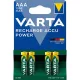 Tölthető elem, AAA mikro, 4x1000 mAh, előtöltött, VARTA "Power" 4 db