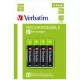 Tölthető elem, AAA mikro, 4x950 mAh, VERBATIM 4 db