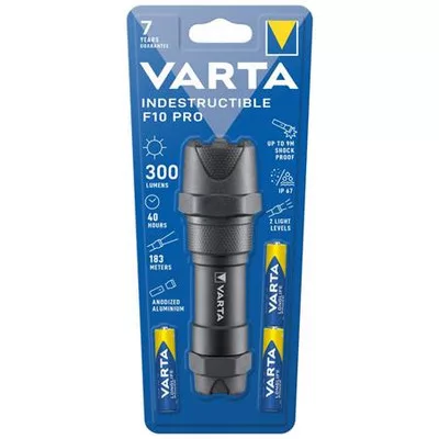 Elemlámpa, LED, törhetetlen, VARTA "Indestructible F10 Pro" 1 db