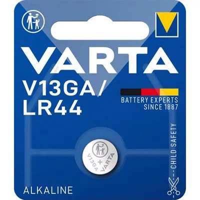 Gombelem, V13GA / LR44 / A76, 1 db, VARTA