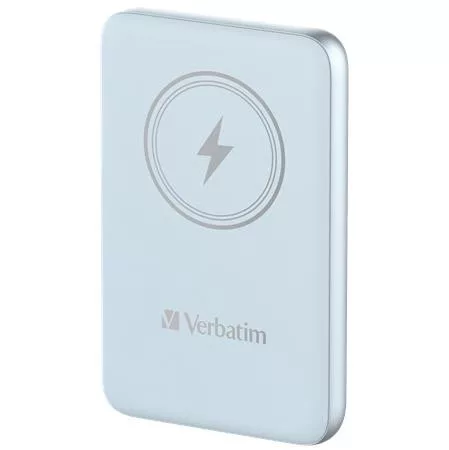 Power bank, mágneses (vezeték nélküli), 10.000mAh, VERBATIM "MCP-10, kék 1 db