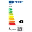 Asztali lámpa, LED, 3-5,5 W, ALBA "LedX", fekete 1 db