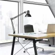 Asztali lámpa, energiatakarékos, felfogatható, MAUL "Study", fekete 1 db