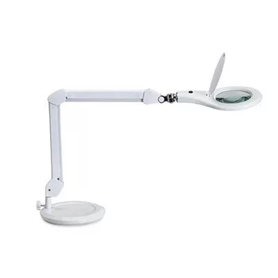 Asztali lámpa, LED, nagyító, MAUL "Makro", fehér 1 db
