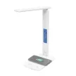 Asztali lámpa, LED, szabályozható, Qi töltővel, USB, HOME, fehér 1 db
