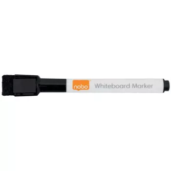   Táblamarker, kúpos hegyű, 2 mm, mágneses kupakkal, NOBO, fekete