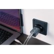 Hálózati töltő, 1xUSB-C PD (35W), USB-A QC 3.0, EU/UK/US, GaN, VERBATIM