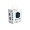 Utazóadapter, univerzális, USB-A(QC 3.0)/USB-C(PD20W)2xUSB, VERBATIM "UTA-02" 1 db