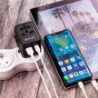 Utazóadapter, univerzális, USB-A(QC 3.0)/USB-C(PD20W)2xUSB, VERBATIM "UTA-02" 1 db
