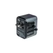 Utazóadapter, univerzális, USB-A(QC 3.0)/USB-C(PD30W)2xUSB, VERBATIM "UTA-03" 1 db