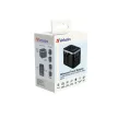 Utazóadapter, univerzális, USB-A(QC 3.0)/USB-C(PD61W)2xUSB, VERBATIM "UTA-04" 1 db