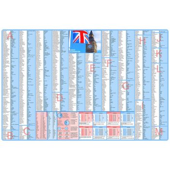   Könyökalátét, kétoldalas, STIEFEL "Angol alapszótár"