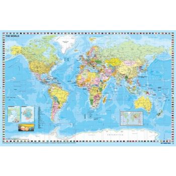   Könyökalátét, kétoldalas, STIEFEL "Föld országai/ Föld domborzata"