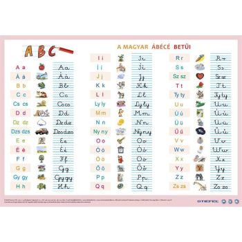   Könyökalátét, kétoldalas, A3, STIEFEL "A magyar ábécé betűi"